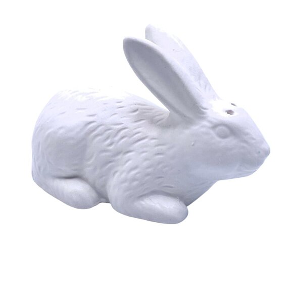 Farmhouse Bunny Rabbit Ceramic Salt & Pepper Shaker Set Spring Easter Grandma - Picture 7 of 7